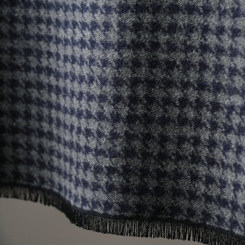 CUDDLE DREAMS Men's Silk Scarves, 100% Mulberry Silk Brushed, Luxuriously Soft (Navy Gray Houndstooth) - Image 5